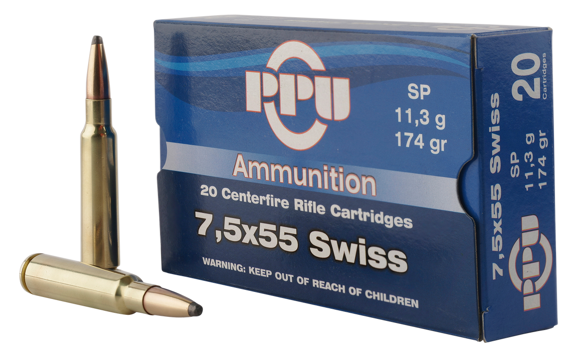 Ppu Metric Rifle, Ppu Pp7ss       7.5x55swiss 174 Sp           20/10