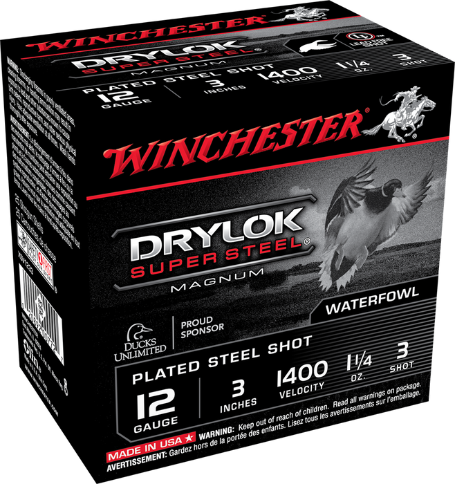 Winchester Ammo Drylock Super Steel, Win Xsv1233    3mag    11/4  Stl    25/10