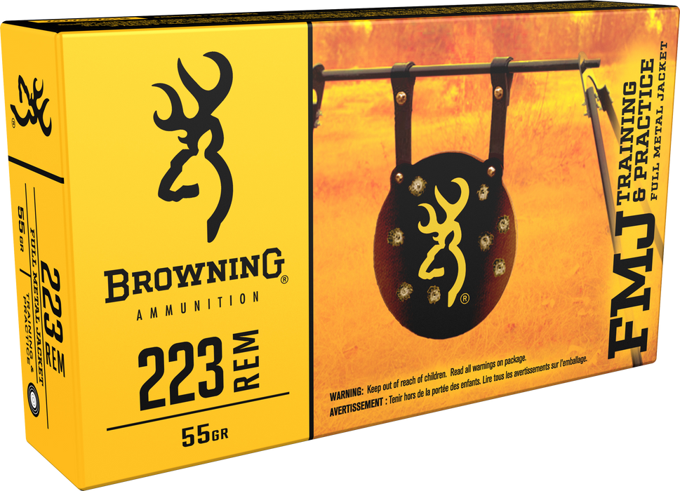 Browning Ammo Bpt, Brna B192802232    223     55 Fmj            20/50