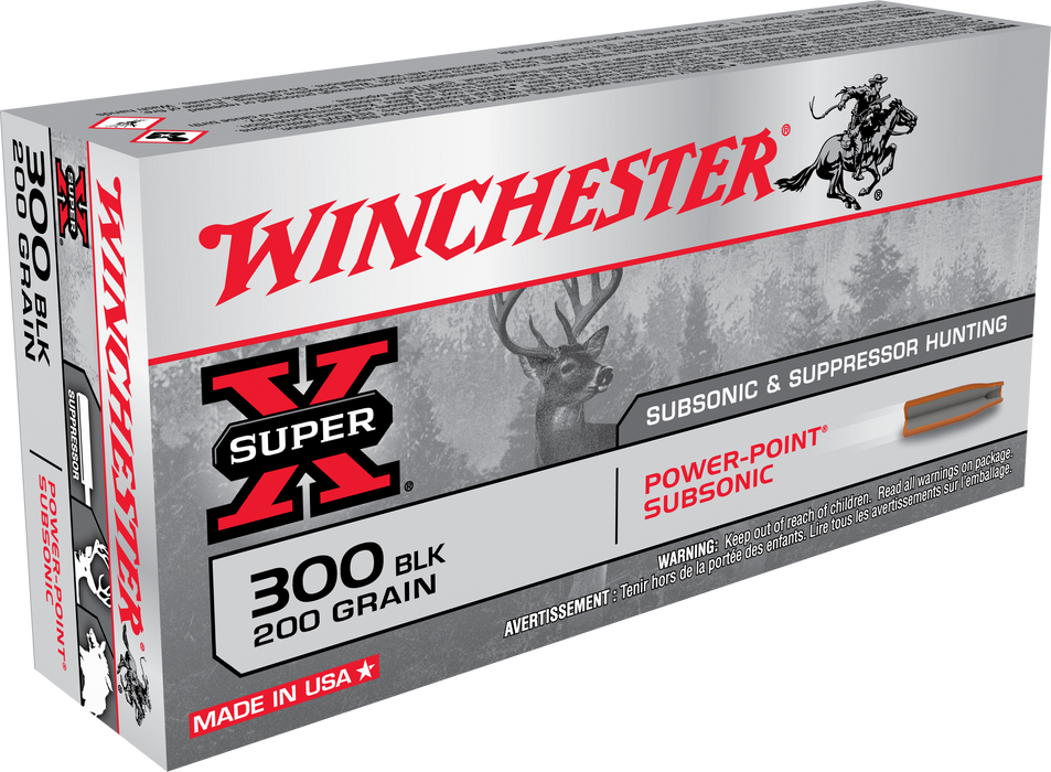 Winchester Ammo Super X, Win X300blkx      300bo  200exphp    20/10  Sub