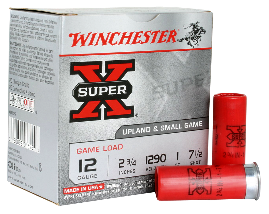 Winchester Ammo Super X, Win Xu127     Supx Game             25/10