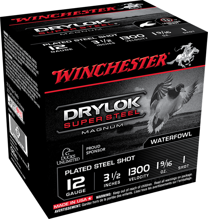 Winchester Ammo Drylock Super Steel, Win Xsm12l1    3.5mg   19/16 Stl    25/10