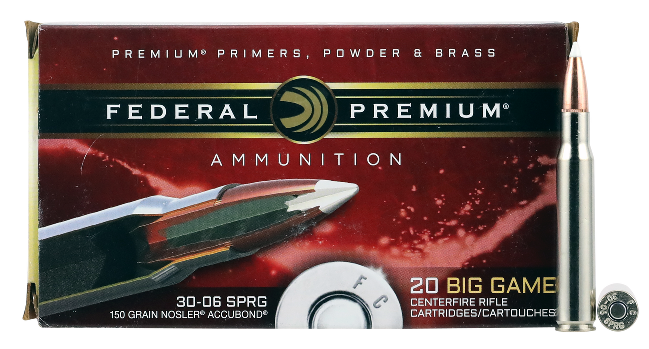 Federal Premium, Fed P3006a3        3006    150 Nosab        20/10