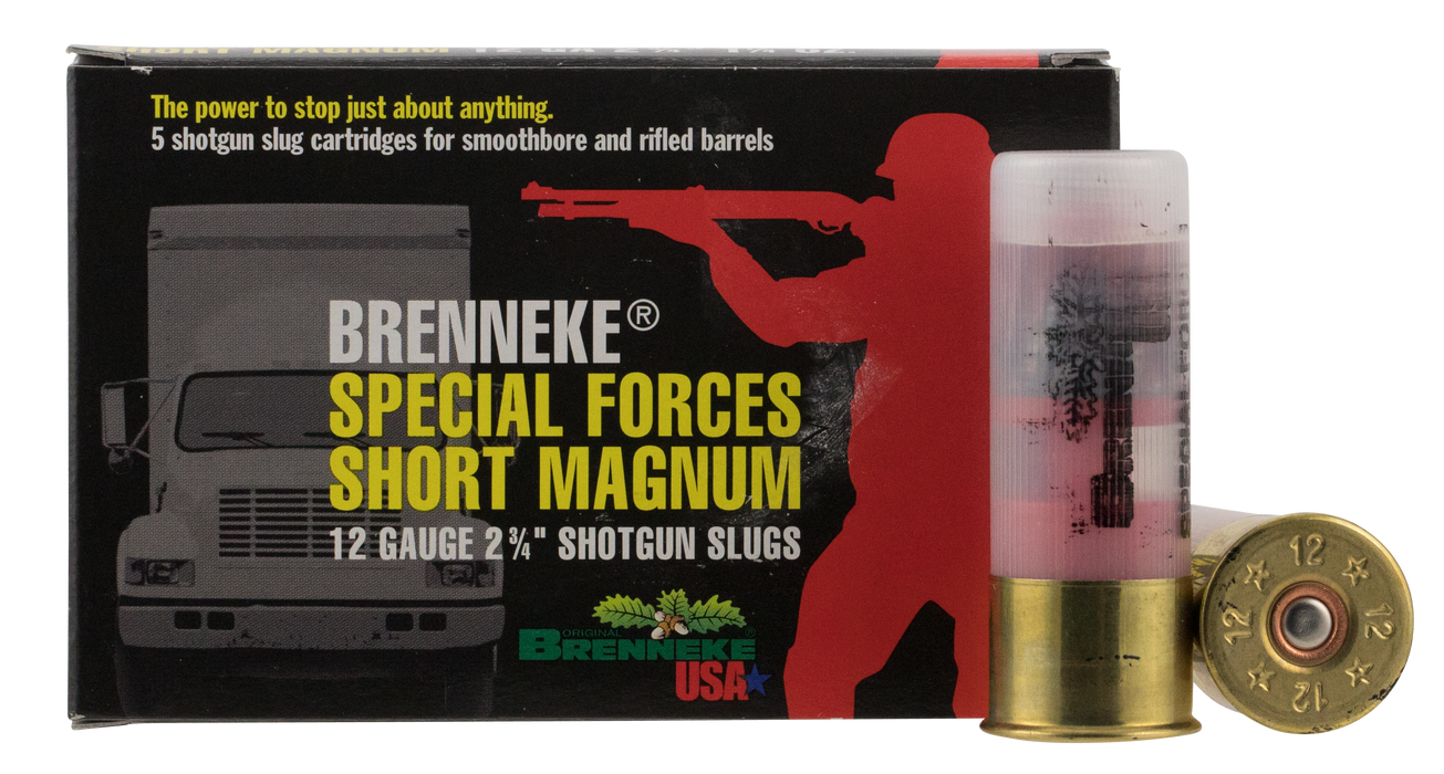 Brenneke Special Forces Short Magnum, Br Sl122sfm   Sfm        12  23/4   11/4oz    5/40