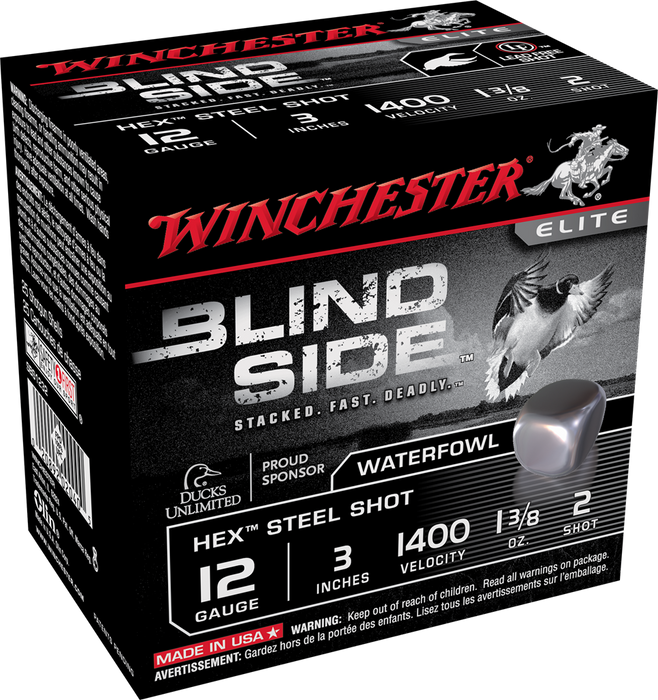 Winchester Ammo Blindside, Win Sbs1232    Blindside 3in Stl 1 3/8 Oz 25/10