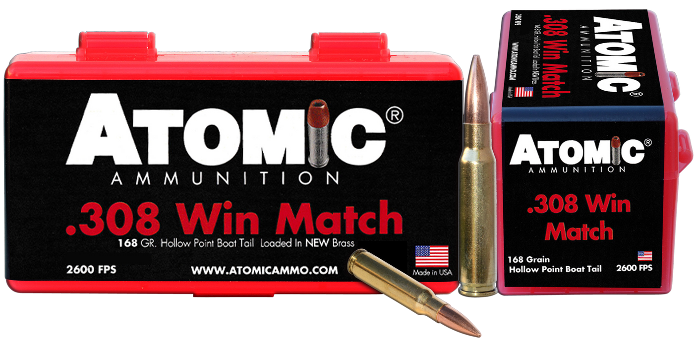 Atomic Rifle, Atomic 00426 308         168 Match Hpbt      50/10