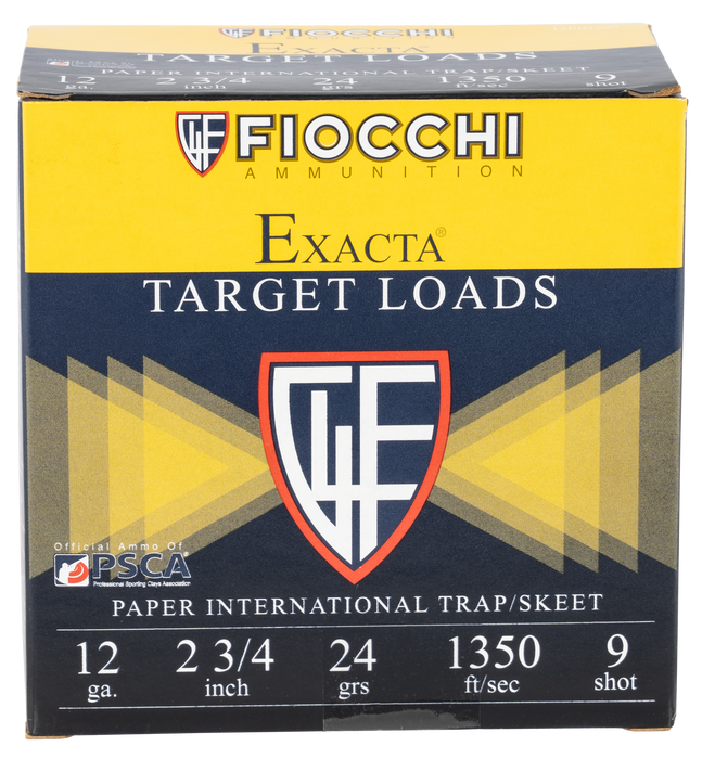Fiocchi Exacta Target, Fio 12pin249  Paper Int     24g       25/10