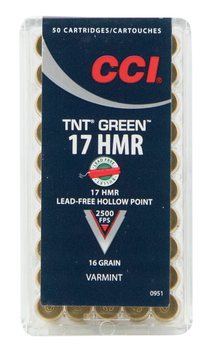 Cci Varmint, Cci 951     17hmr   16 Tnt Green            50/40