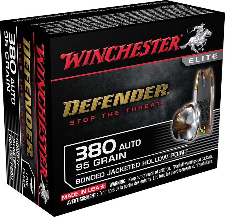 Winchester Ammo Pdx1 Defender, Win S380pdb   380      95 Pdx        20/10