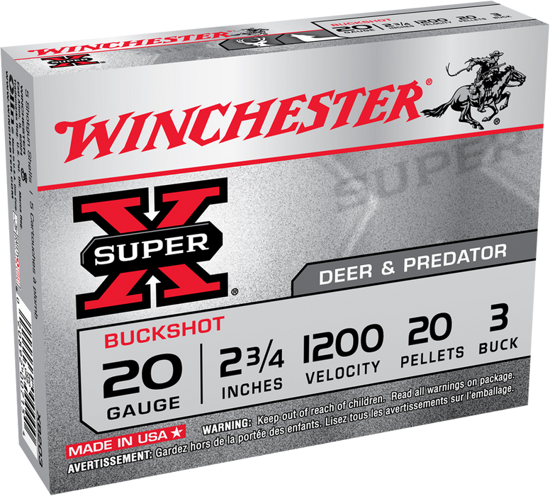 Winchester Ammo Super X, Win Xb203vp     3bk            Buck  15/10