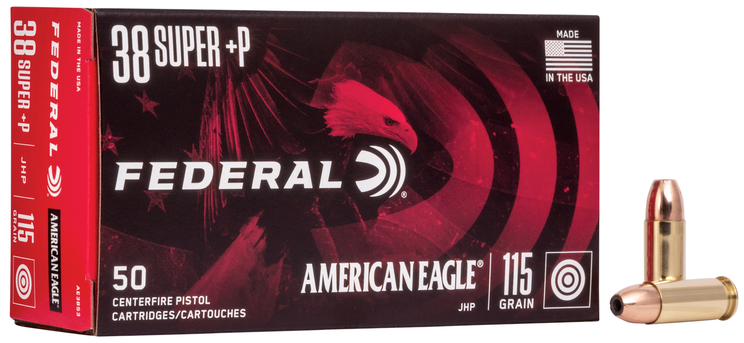 Federal American Eagle, Fed Ae38s3       38 Sup    115 Jhp         50/20