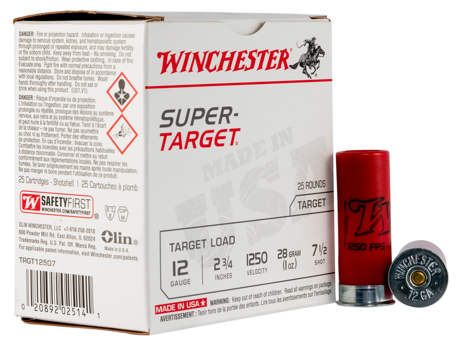 Winchester Ammo Super Target, Win Trgt12507  Sup Tgt       1oz     25/10