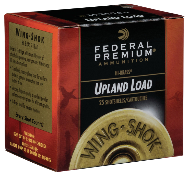 Federal Premium Upland, Fed P2836     Wngshk     28 Hv  3/4      25/10