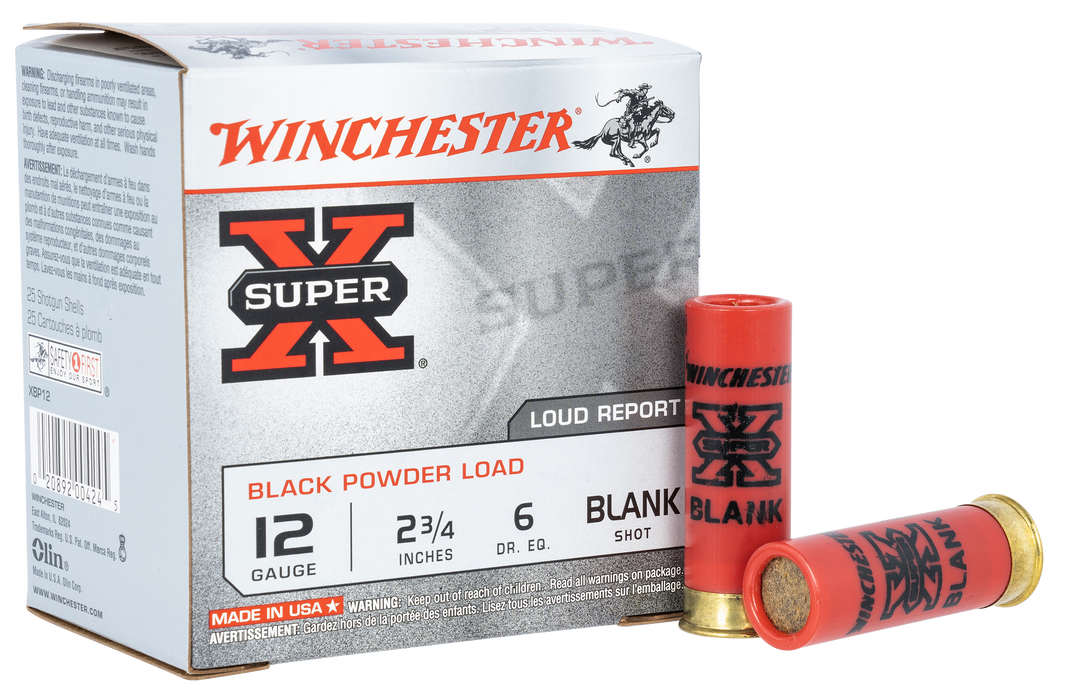 Winchester Ammo Super X, Win Xbp12w     Blk Pwd Blank         25/10