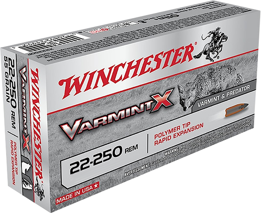 Winchester Ammo Varmint X, Win X22250plf     22250   38vrmt     20/10