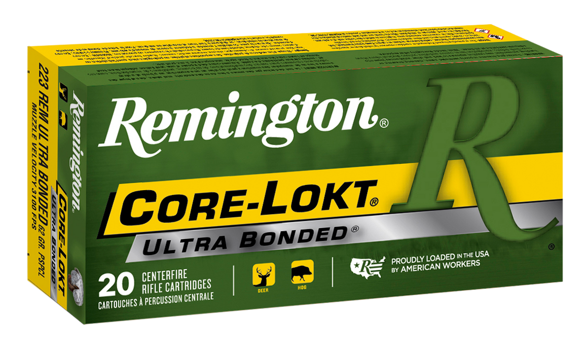 Remington Ammunition Core-lokt, Rem 22111 R223r8  223       62 Psp          20/10