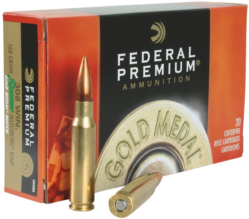 Federal Gold Medal, Fed Gm308m         308     168 Bthp         20/10