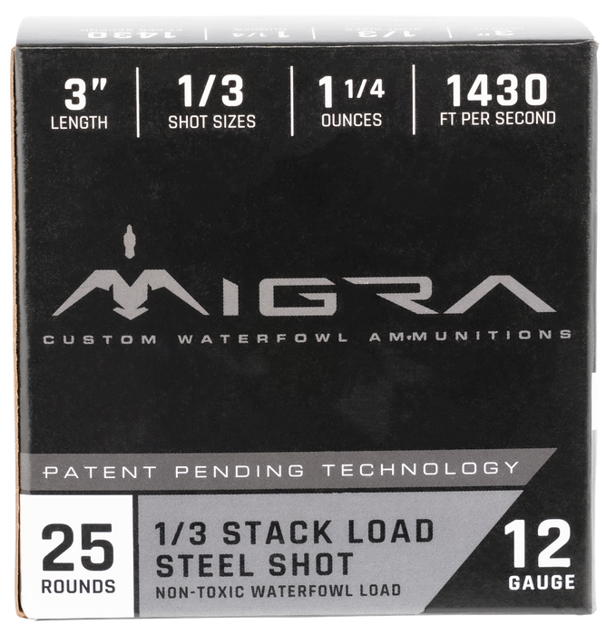 Migra Ammunition Combinational, Migra M12s136p  Staxd Weekender 12 3in  1-3  6 Pk