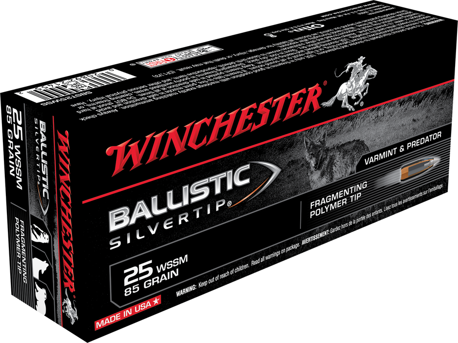 Winchester Ammo Ballistic Silvertip, Win Sbst25wss     25wssm  85blst     20/10