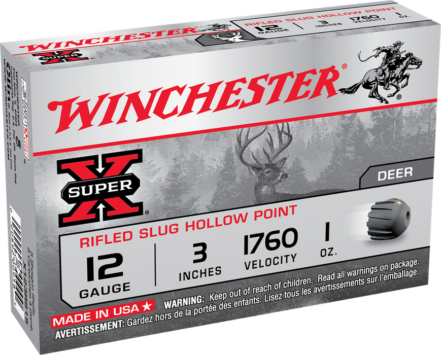 Winchester Ammo Super X, Win X123rs15   Supx          Slug     5/50