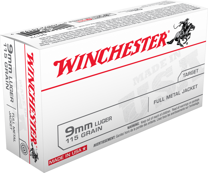 Winchester Ammo Usa, Win Q4172     9mm        115 Fmj     50/10