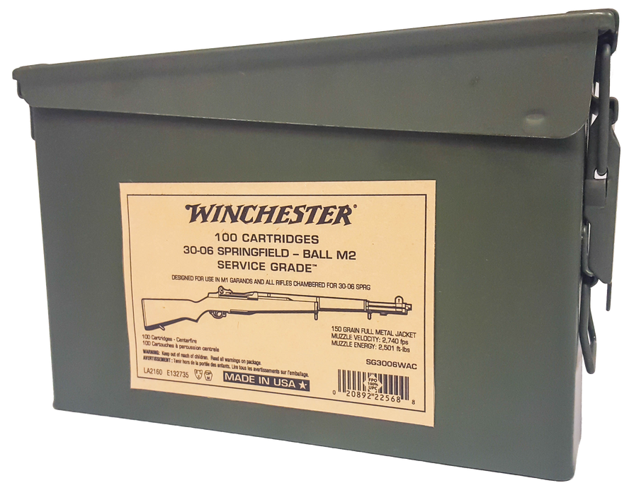 Winchester Ammo Service Grade, Win Sg3006wac 3006       150 M2     100/02  Srvgrd