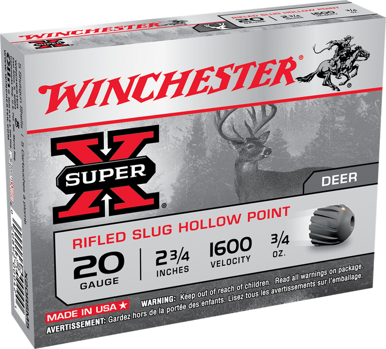 Winchester Ammo Super X, Win X20rsm5    Supx          Slug     5/50