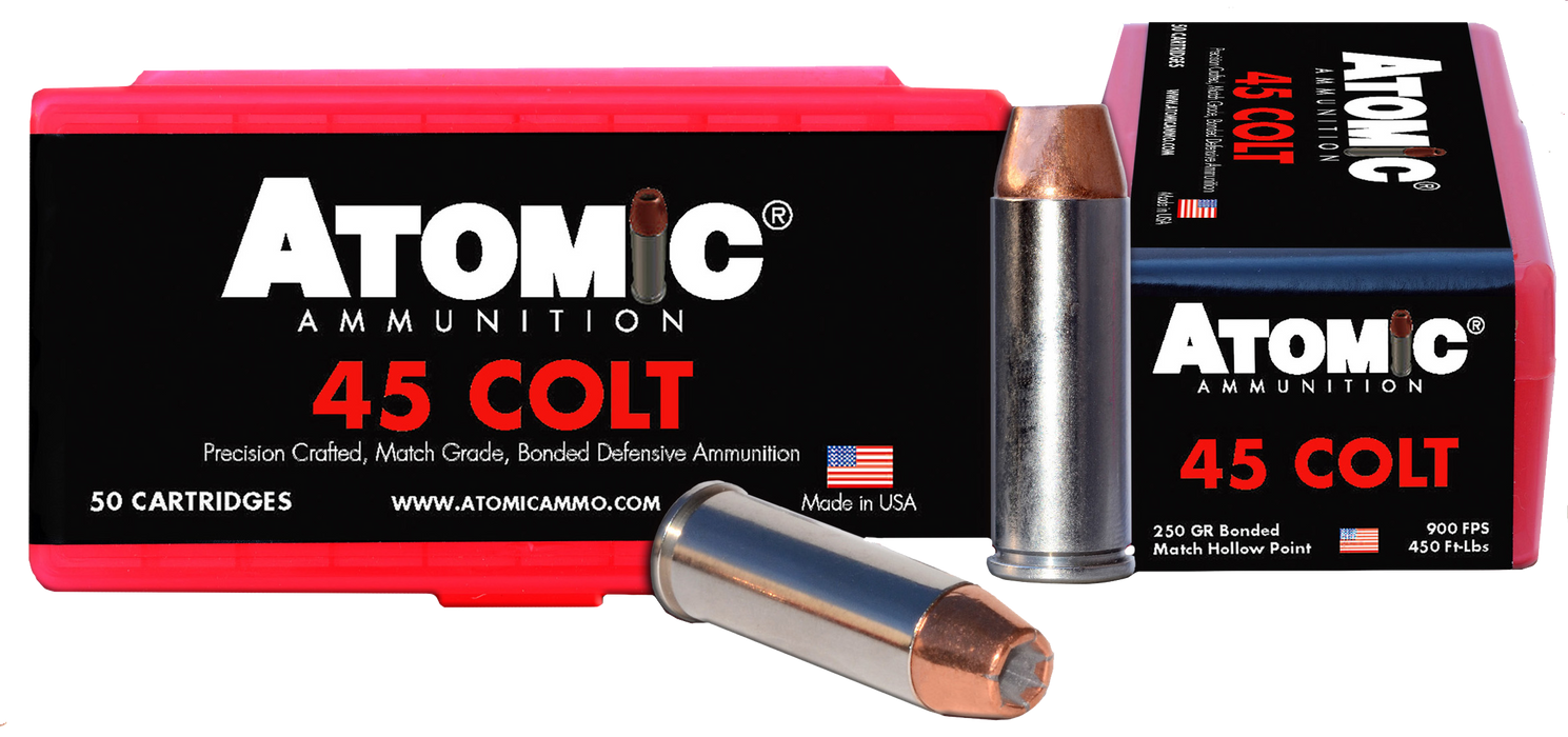Atomic Pistol, Atomic 00444 45colt      250 Bonded Match Hp 50/10