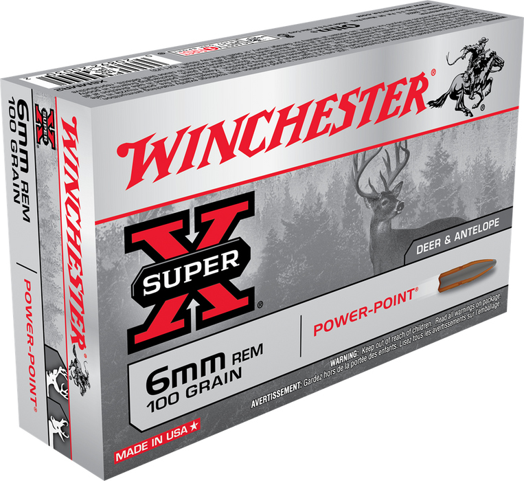 Winchester Ammo Super X, Win X6mmr2        6mm    100pp       20/10