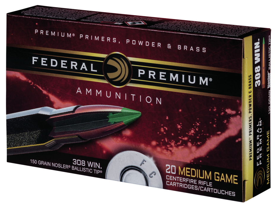 Federal Premium, Fed P308f          308     150 Nbt          20/10