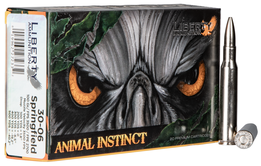 Liberty Ammunition Animal Instinct, Liberty La-ha-c-30-06-042  3006  100g 20/10