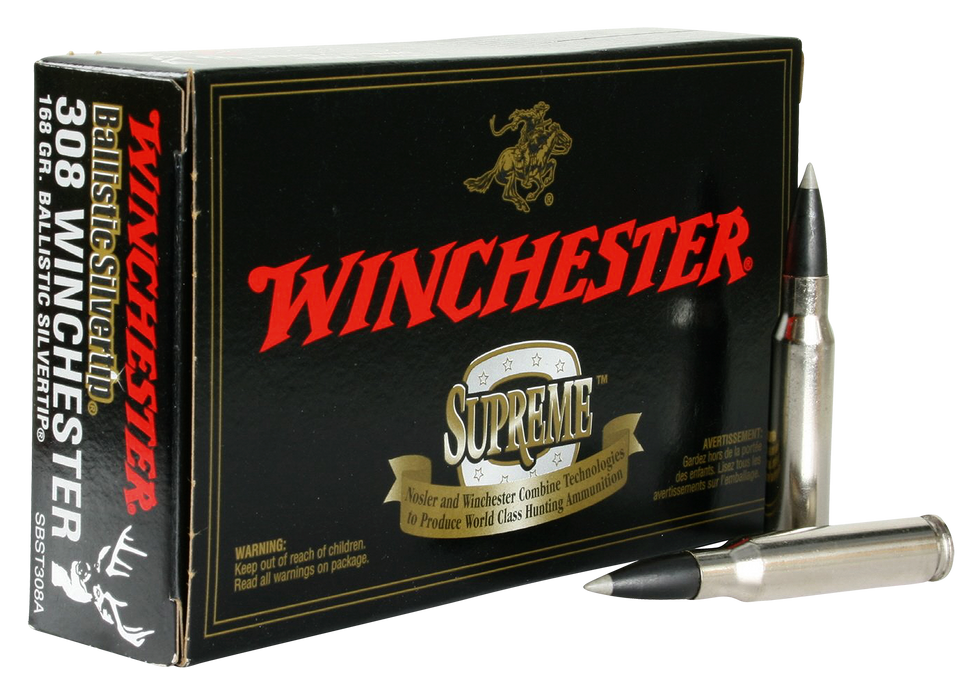 Winchester Ammo Ballistic Silvertip, Win Sbst308a      308    168blst     20/10