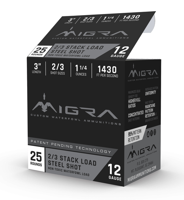 Migra Ammunition Combinational, Migra M12s23    Staxd           12 3in  2-3 25/10