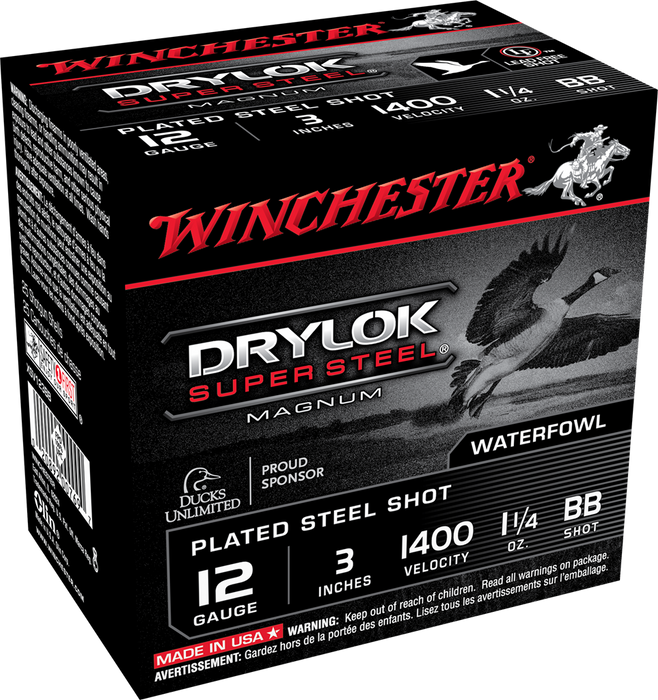 Winchester Ammo Drylock Super Steel, Win Xsv123bb   3mag    11/4  Stl    25/10