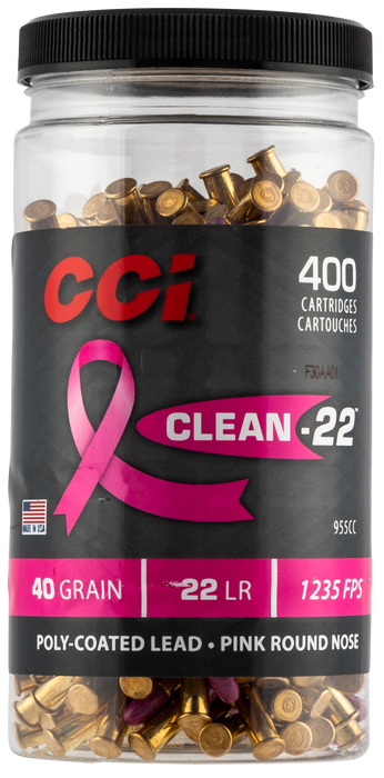 Cci Clean-22, Cci 955cc   Clean22 22lr  40 Hv Pink       400/08