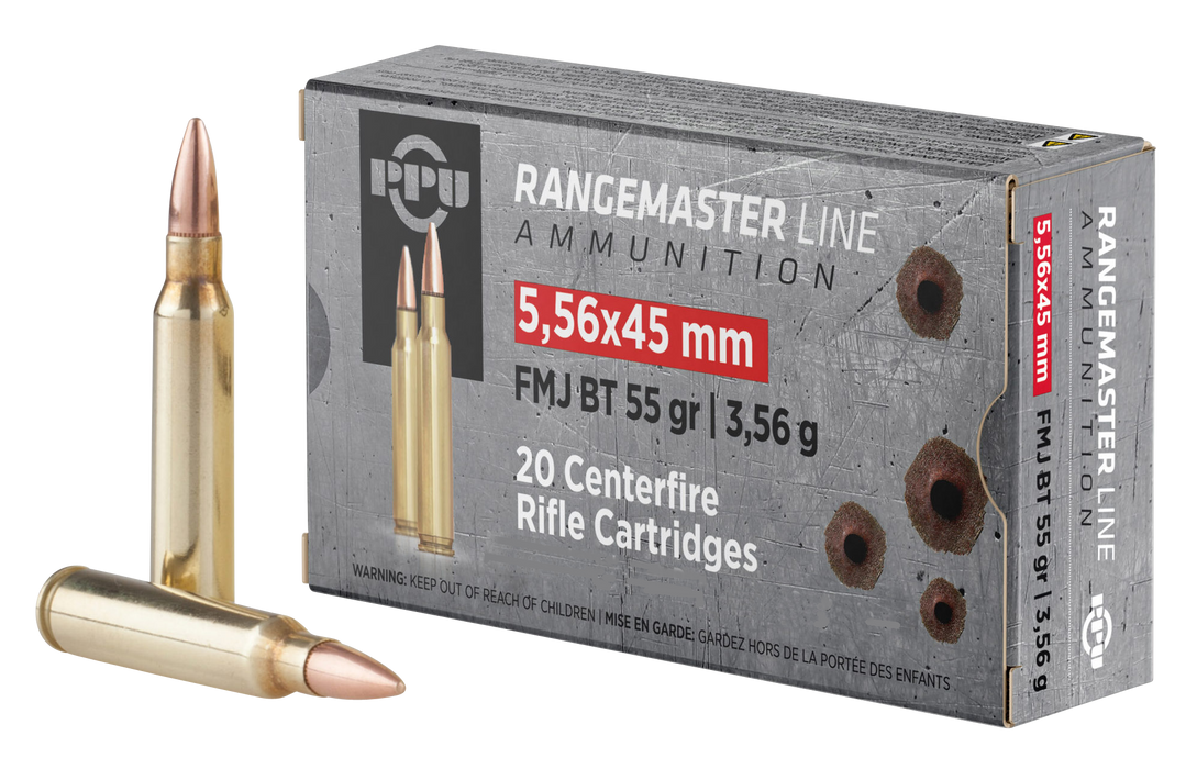 Ppu Rangemaster, Ppu Pprm5561m   5.56x45  55 Fmjbt Rngmstr  1000 Rd