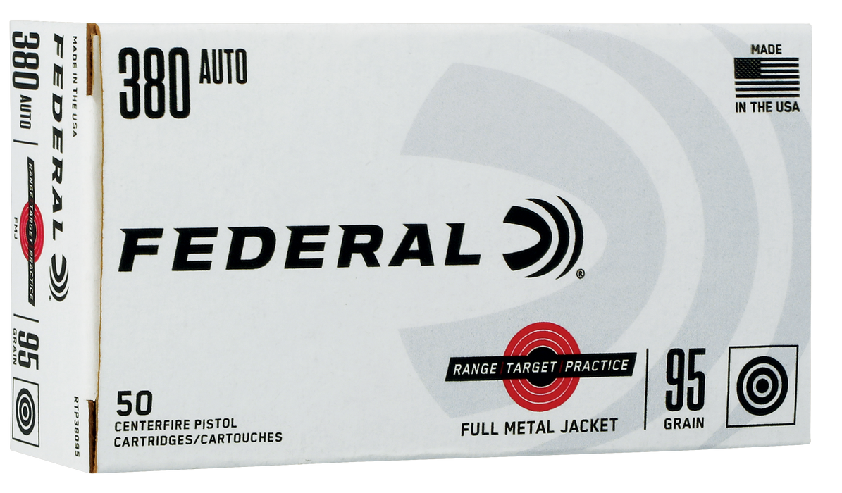 Federal Range And Target, Fed Rtp38095    380         95 Fmj  Rngtrt 50/20