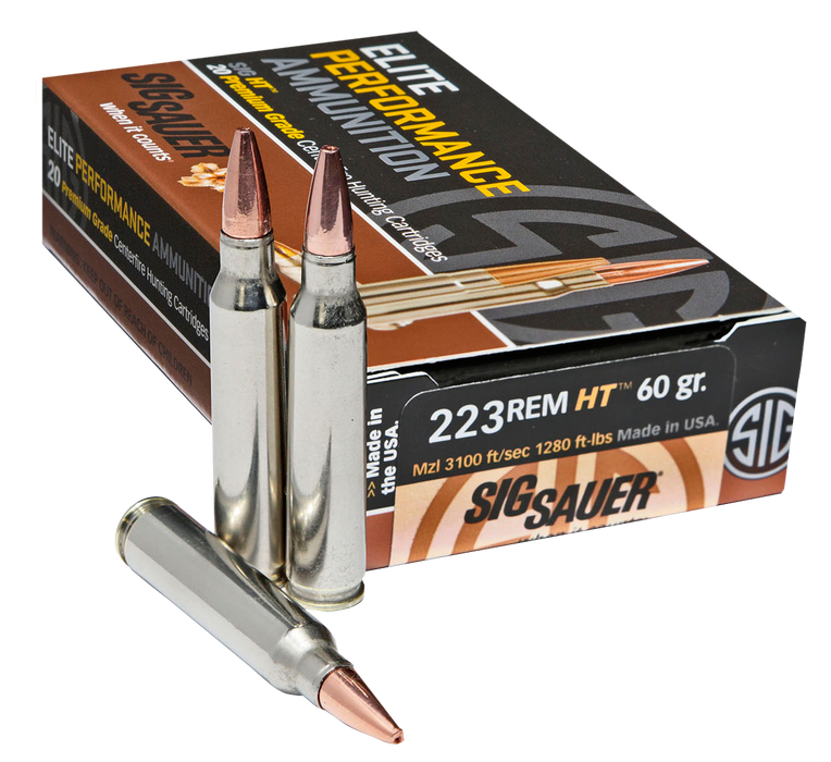 Sig Sauer Elite Copper Hunting, Sig E223h1-20    223       60 Elite Hnt 20/10