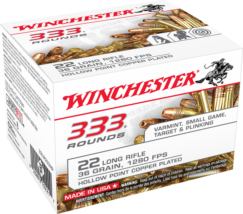 Winchester Ammo Usa, Win 22lr333hp 22lr 36 Cphp          333/10