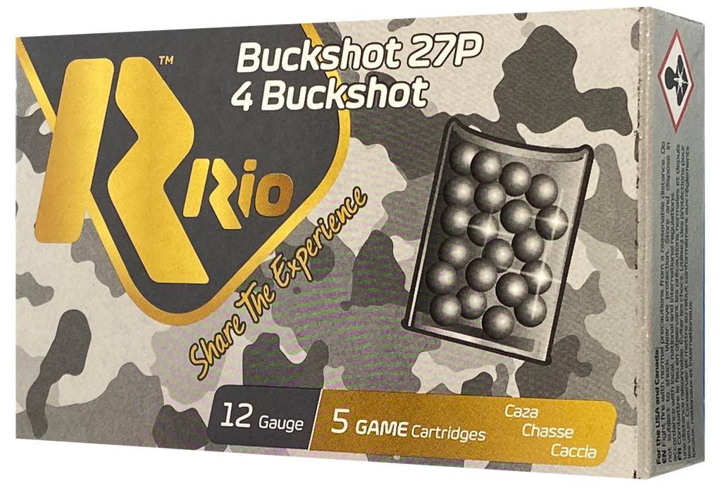 Rio Ammunition Royal Buck, Rio Rb1227     12 2.75      4bk   27pel       5/50