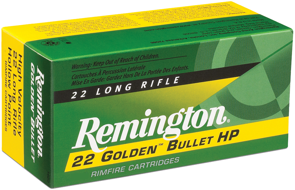 Remington Ammunition Golden Bullet, Rem 21229 1600e    22lr 36 Hv Hp           225/10