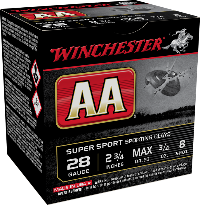 Winchester Ammo Aa, Win Aasc288    Aa Spt Cly    3/4     25/10