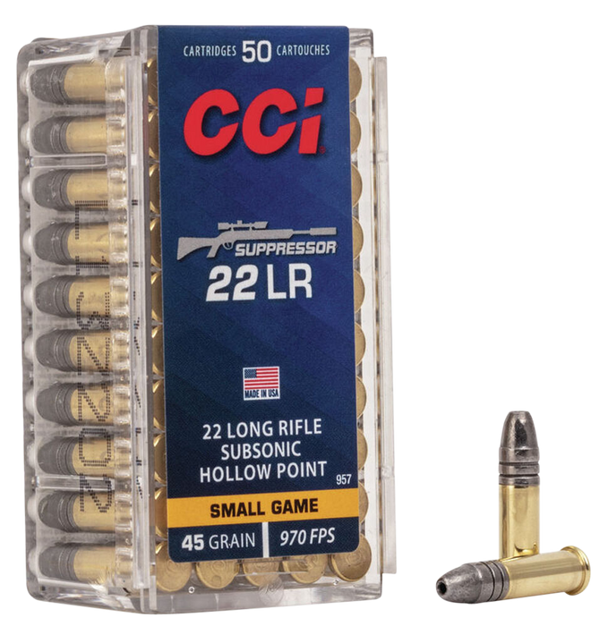 Cci Suppressor, Cci 957   22 Lr Suppressor 45 Hp           50/100