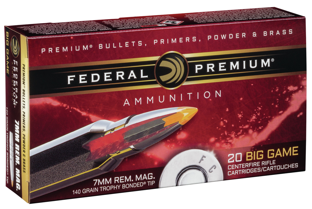 Federal Premium, Fed P7rtt2         7mm Mg  140 Tb           20/10