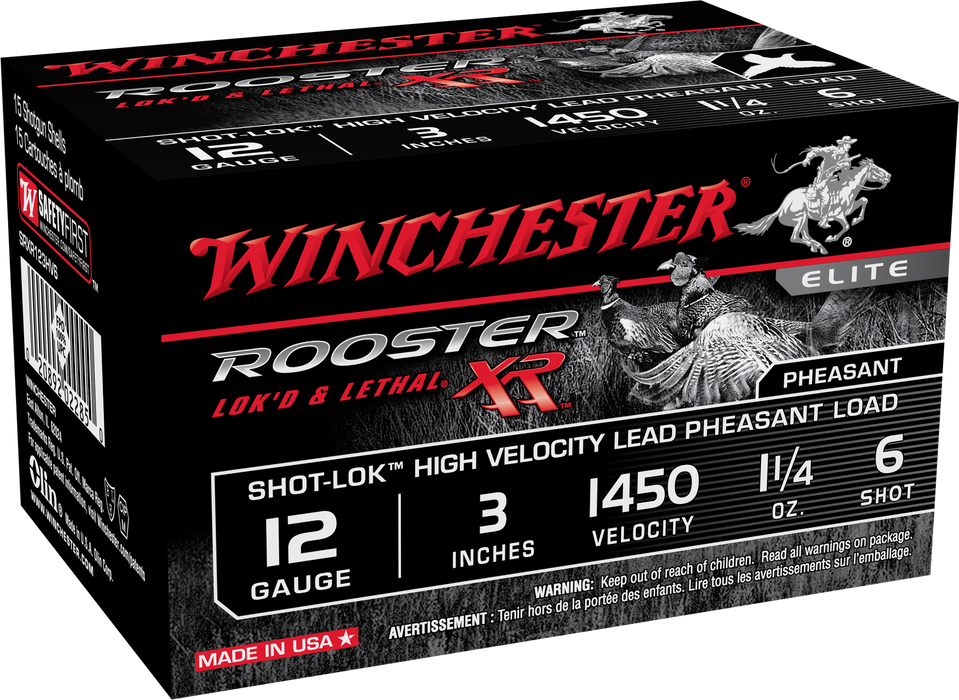 Winchester Ammo Rooster Xr, Win Srxr123hv6  Rstr Xr 12 6 3in    15/10