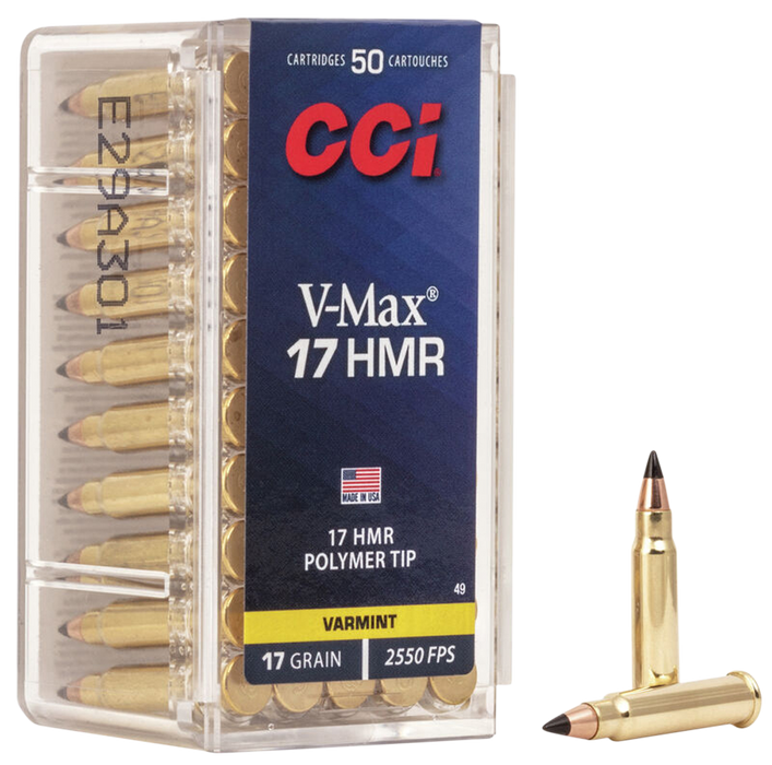 Cci Varmint, Cci 0049    17hmr   17 Vmax                 50/40