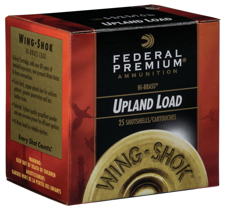 Federal Premium Upland, Fed P2838     Wngshk     28 Hv  3/4      25/10