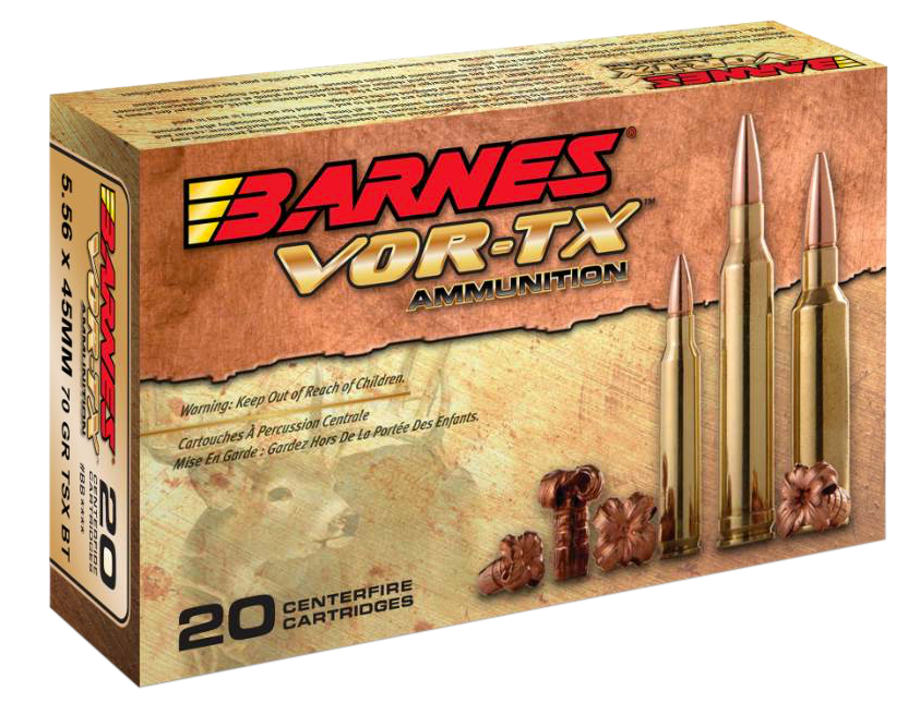 Barnes Bullets Vor-tx Rifle, Brns 31191 Bb556x2     5.56x45    70 Tsx Bt  20/10