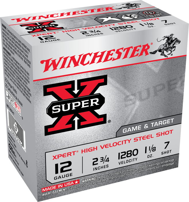 Winchester Ammo Super X, Win We12gth7   Xpert    11/8 Stl    25/10