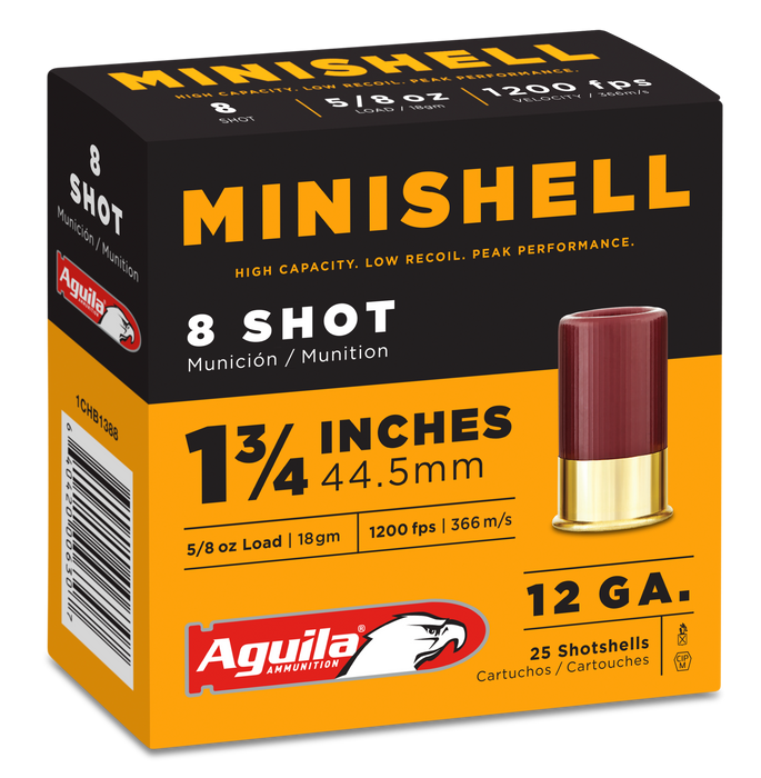 Aguila Minishell, Aguila 1chb1388 12ga    Mini  8   5/8       25/10